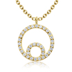 Beautiful Round shape CZ Crystal Silver Necklace SPE-5256